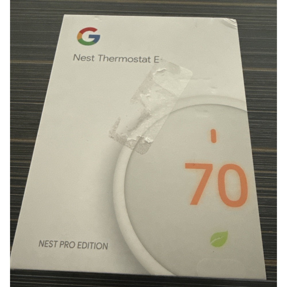Google Nest Thermostat E Pro Edition A0063 Programmable‎ Smart App Control WiFi